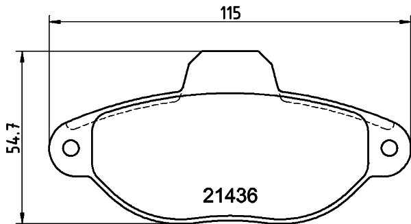DON fékbetétkészlet, tárcsafék - PCP1018 - TothCarparts