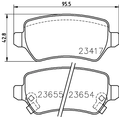 DON fékbetétkészlet, tárcsafék - PCP1019 - TothCarparts