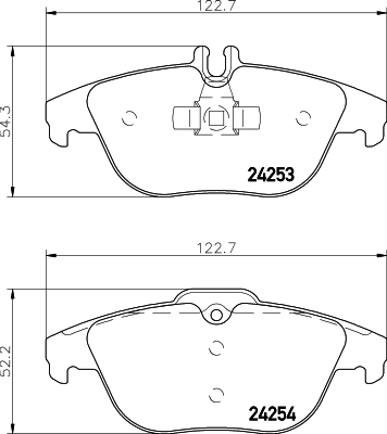 DON fékbetétkészlet, tárcsafék - PCP1021 - TothCarparts