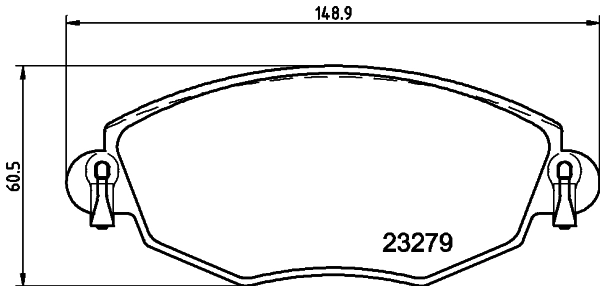 DON fékbetétkészlet, tárcsafék - PCP1068 - TothCarparts