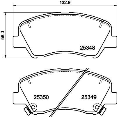DON fékbetétkészlet, tárcsafék - PCP1073 - TothCarparts