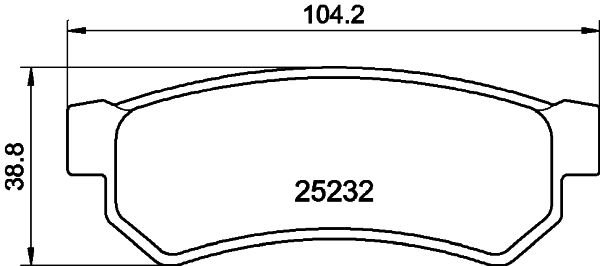 DON fékbetétkészlet, tárcsafék - PCP1085 - TothCarparts