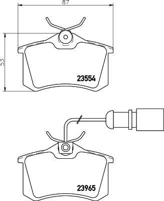 DON fékbetétkészlet, tárcsafék - PCP1092 - TothCarparts