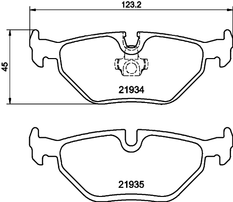 DON fékbetétkészlet, tárcsafék - PCP1098 - TothCarparts