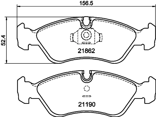 DON fékbetétkészlet, tárcsafék - PCP1109 - TothCarparts