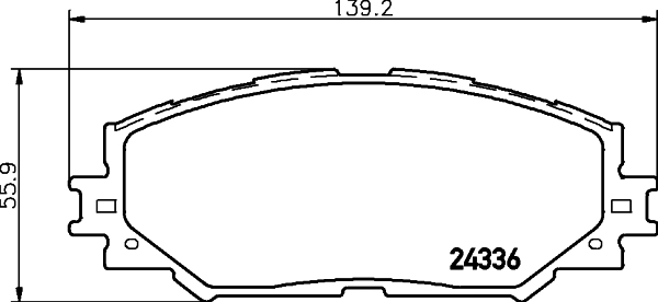 DON fékbetétkészlet, tárcsafék - PCP1112 - TothCarparts