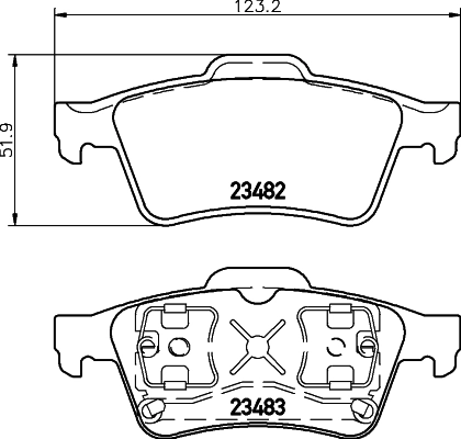DON fékbetétkészlet, tárcsafék - PCP1113 - TothCarparts