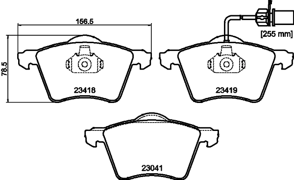 DON fékbetétkészlet, tárcsafék - PCP1120 - TothCarparts