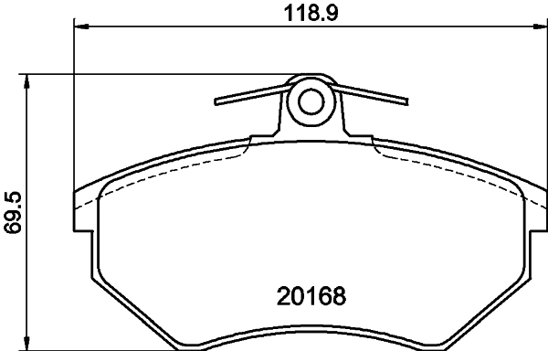 DON fékbetétkészlet, tárcsafék - PCP1145 - TothCarparts