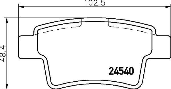 DON fékbetétkészlet, tárcsafék - PCP1184 - TothCarparts