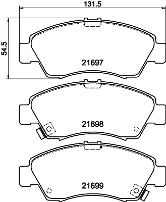 DON fékbetétkészlet, tárcsafék - PCP1223 - TothCarparts