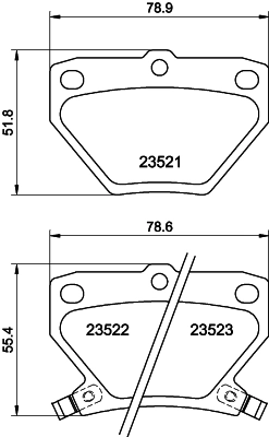 DON fékbetétkészlet, tárcsafék - PCP1225 - TothCarparts