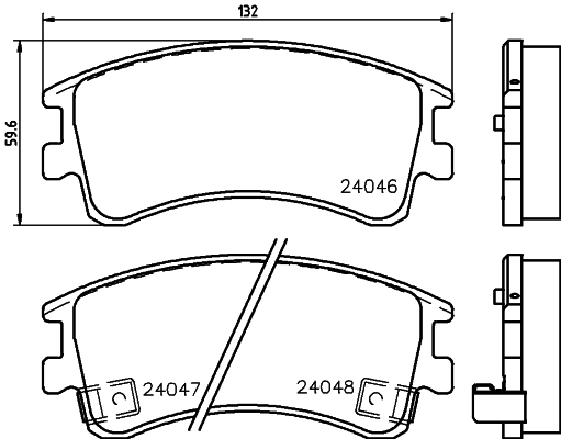 DON fékbetétkészlet, tárcsafék - PCP1230 - TothCarparts