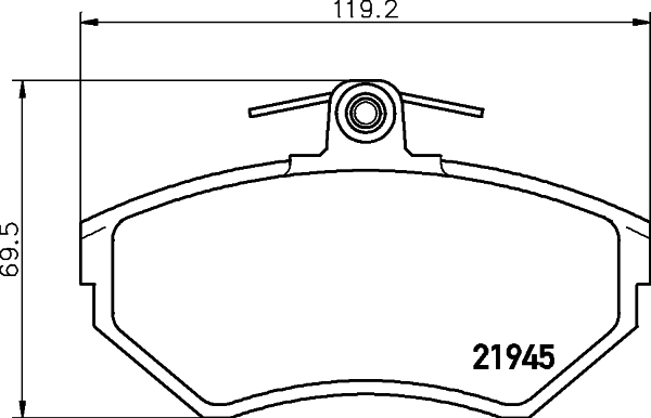 DON fékbetétkészlet, tárcsafék - PCP1236 - TothCarparts