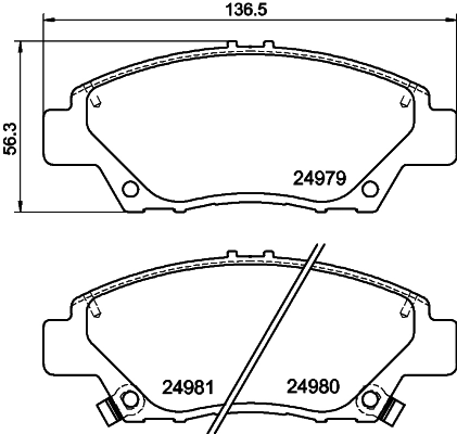 DON fékbetétkészlet, tárcsafék - PCP1243 - TothCarparts