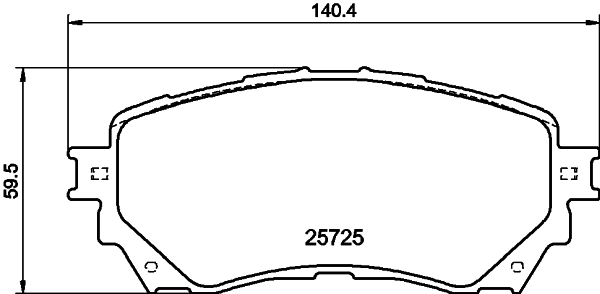 DON fékbetétkészlet, tárcsafék - PCP1263 - TothCarparts