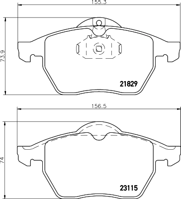 DON fékbetétkészlet, tárcsafék - PCP1268 - TothCarparts