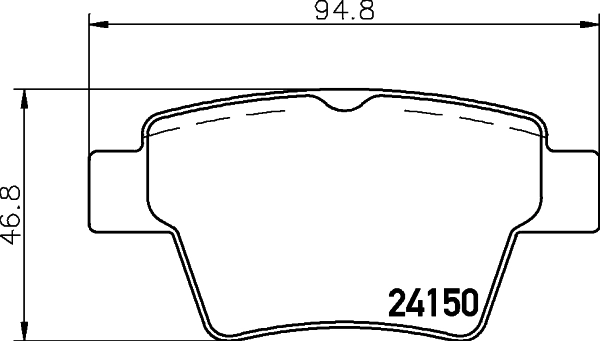 DON fékbetétkészlet, tárcsafék - PCP1343 - TothCarparts