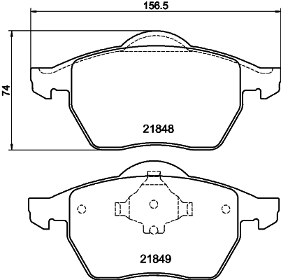 DON fékbetétkészlet, tárcsafék - PCP1356 - TothCarparts