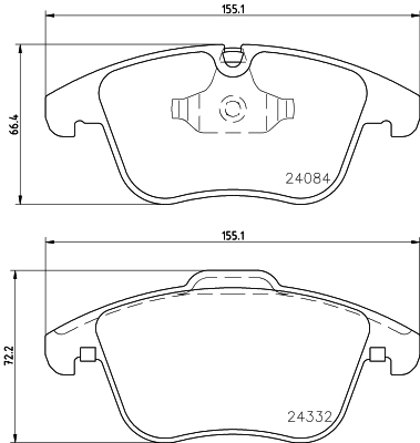 DON fékbetétkészlet, tárcsafék - PCP1378 - TothCarparts