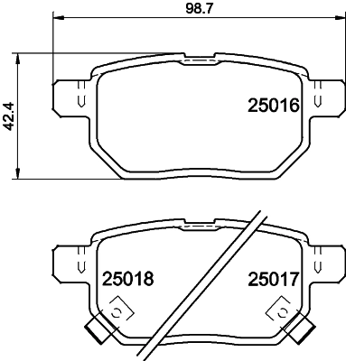 DON fékbetétkészlet, tárcsafék - PCP1430 - TothCarparts