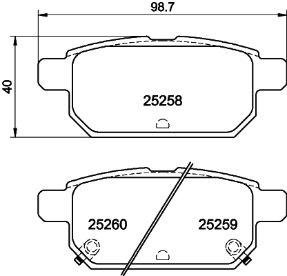 DON fékbetétkészlet, tárcsafék - PCP1519 - TothCarparts