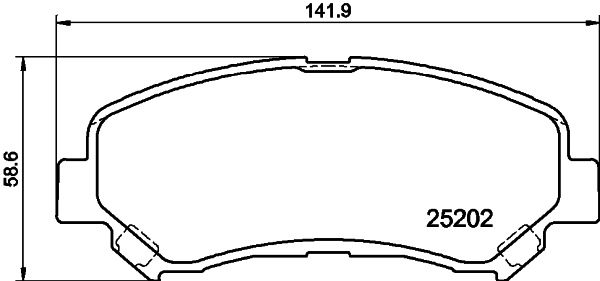 DON fékbetétkészlet, tárcsafék - PCP1572 - TothCarparts