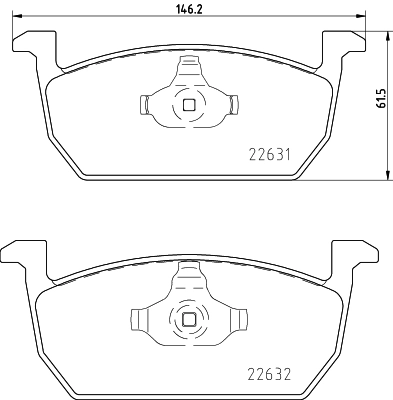 DON fékbetétkészlet, tárcsafék - PCP1610 - TothCarparts