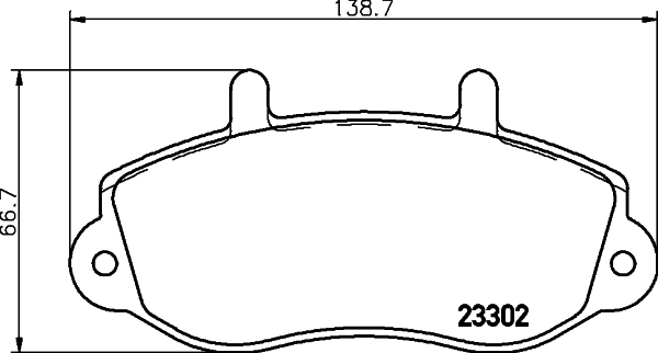 DON fékbetétkészlet, tárcsafék - PCP1664 - TothCarparts