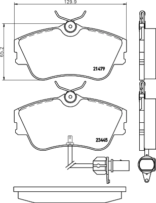 DON fékbetétkészlet, tárcsafék - PCP1670 - TothCarparts