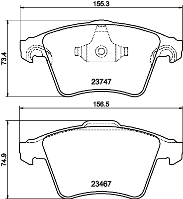 DON fékbetétkészlet, tárcsafék - PCP1705 - TothCarparts
