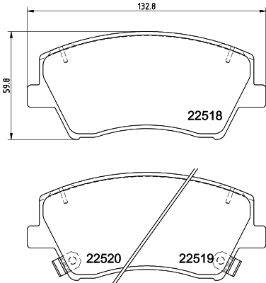DON fékbetétkészlet, tárcsafék - PCP1785 - TothCarparts