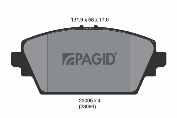 PAGID fékbetétkészlet, tárcsafék - T1511N - TothCarparts