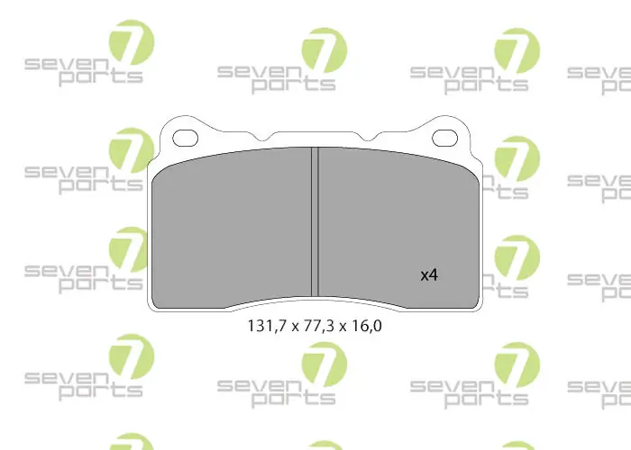 7 SEVEN PARTS fékbetétkészlet, tárcsafék - SVP20170 - TothCarparts