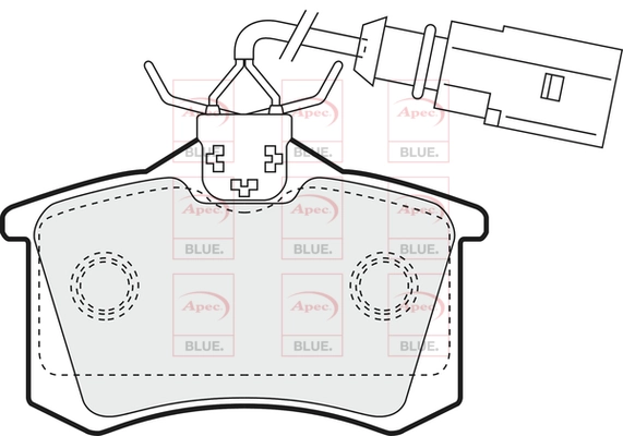 APEC fékbetétkészlet, tárcsafék - PD3006 - TothCarparts