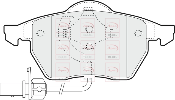 APEC fékbetétkészlet, tárcsafék - PD3016 - TothCarparts