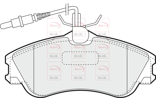 APEC fékbetétkészlet, tárcsafék - PD3032 - TothCarparts
