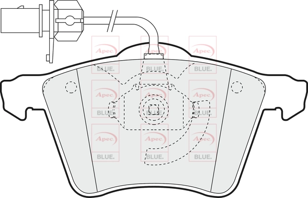 APEC fékbetétkészlet, tárcsafék - PD3046 - TothCarparts