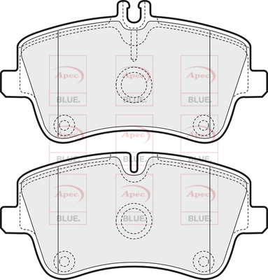 APEC fékbetétkészlet, tárcsafék - PD3049 - TothCarparts