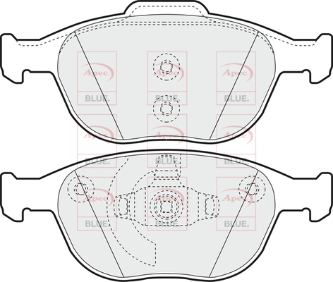 APEC fékbetétkészlet, tárcsafék - PD3074 - TothCarparts