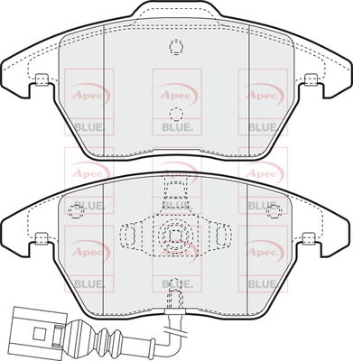 APEC fékbetétkészlet, tárcsafék - PD3076 - TothCarparts