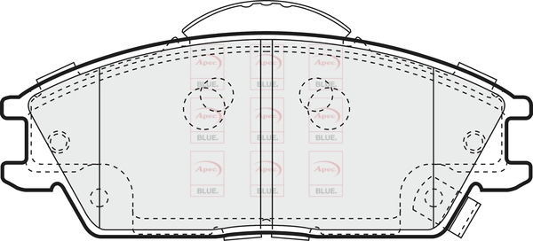 APEC fékbetétkészlet, tárcsafék - PD3103 - TothCarparts