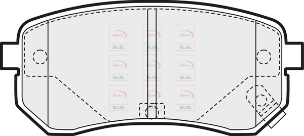 APEC fékbetétkészlet, tárcsafék - PD3124 - TothCarparts