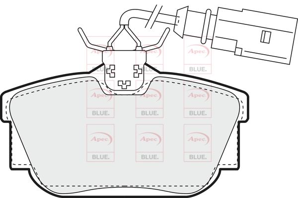APEC fékbetétkészlet, tárcsafék - PD3147 - TothCarparts