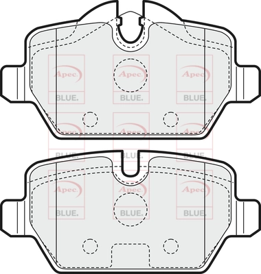 APEC fékbetétkészlet, tárcsafék - PD3150 - TothCarparts