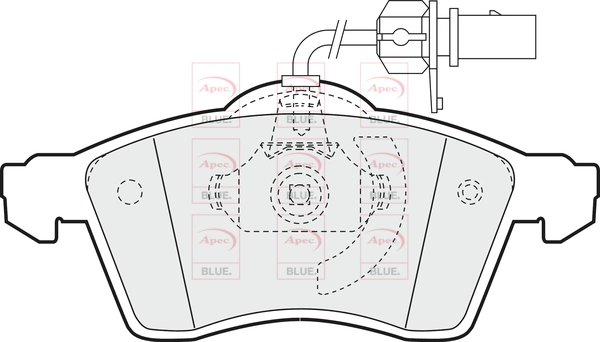 APEC fékbetétkészlet, tárcsafék - PD3163 - TothCarparts