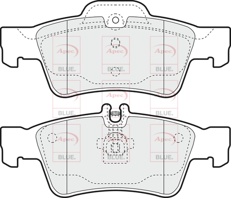 APEC fékbetétkészlet, tárcsafék - PD3187 - TothCarparts
