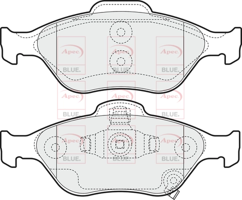 APEC fékbetétkészlet, tárcsafék - PD3217 - TothCarparts