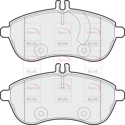 APEC fékbetétkészlet, tárcsafék - PD3223 - TothCarparts