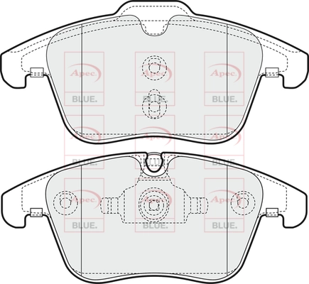 APEC fékbetétkészlet, tárcsafék - PD3233 - TothCarparts